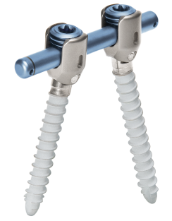 Imagen general del sistema de varilla-tornillo para la estabilización dinámica de la columna vertebral cosmicMIA de ulrich medical 