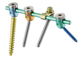 Overview picture of the dorsal rod-screw-system neon³ from ulrich medical