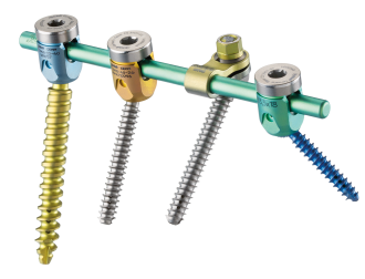 Übersichtsbild des dorsalen Stab-Schrauben-Systems neon³ der Firma ulrich medical