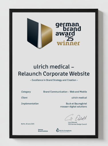 © ulrich medical. All rights reserved. Use, reproduction or transfer without express authorization is not permitted.