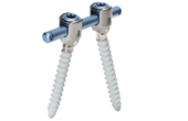 Imagen general del sistema de varilla-tornillo para la estabilización dinámica de la columna vertebral cosmicMIA de ulrich medical  | © Ulrich Medical. Todos los derechos reservados. Queda prohibido el uso, la reproducción o la distribución sin autorización expresa.