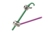 neon³ screw from ulrich medical with atlas clamp for transarticular C1/C2 screw fixation | © ulrich medical. All rights reserved. Use, reproduction or transfer without express authorization is not permitted.