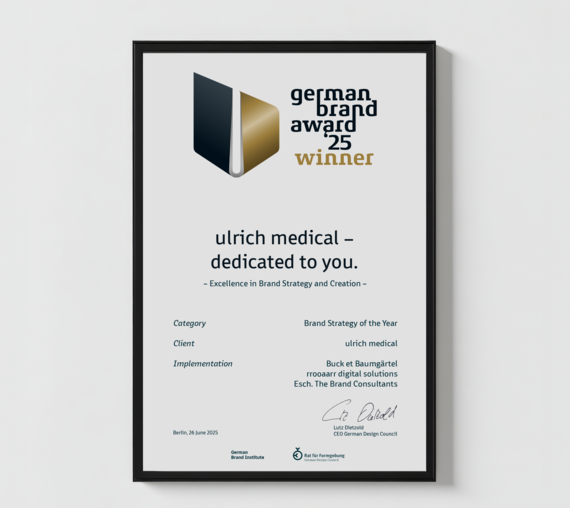 © 2025 ulrich medical. Alle Rechte vorbehalten. Die Verwendung, Vervielfältigung oder Weitergabe ohne ausdrückliche Genehmigung ist nicht gestattet.